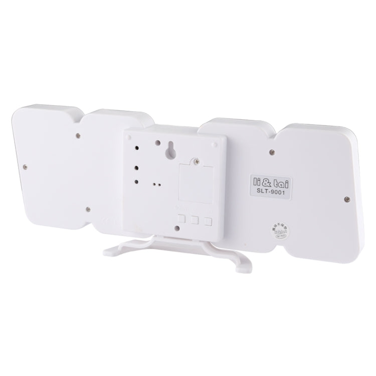 Modern 3D LED Sound Control Colorful Digital Alarm Clock Adjust Brightness Electronic Wall Glowing Hanging Clock with Remote Control(White) - Wall Clock by PMc TechLife | Online Shopping South Africa | PMc TechLife | Buy Now Pay Later Mobicred