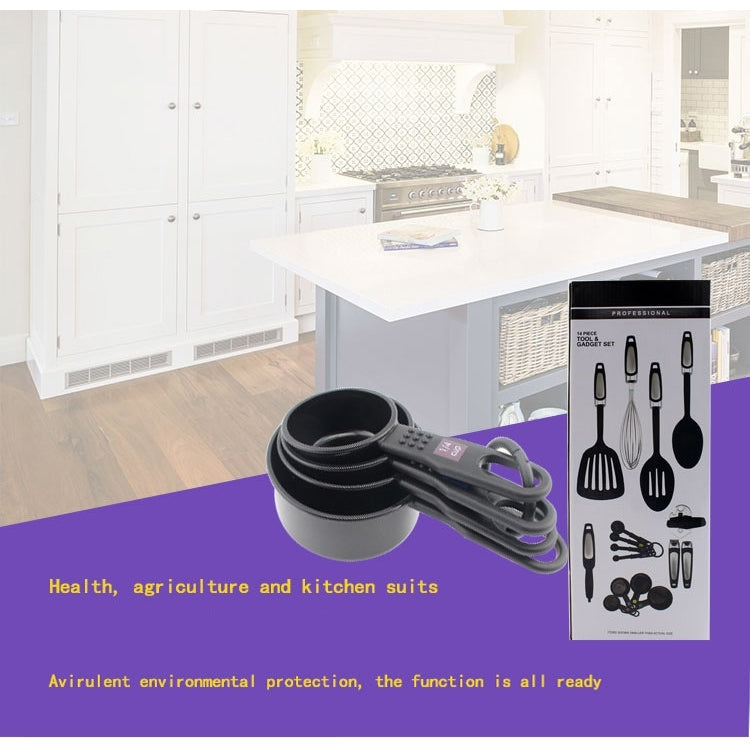 Multi-function Fourteen Piece Suit Kitchen Utensils Set Heat Resitant Cooking Bake Tool - Baking Pastry Tools by PMC Jewellery | Online Shopping South Africa | PMC Jewellery | Buy Now Pay Later Mobicred