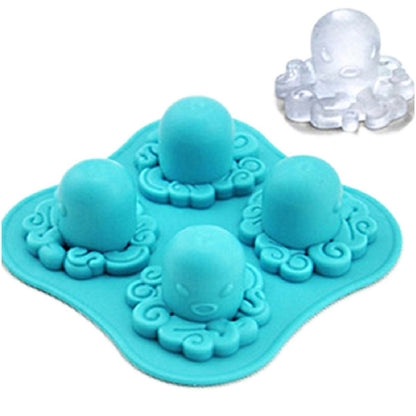 Adorable Octopus Mold Silicone Ice Cube Tools Ice Cream Cube Tray / Ice Mold - Food Molds by PMC Jewellery | Online Shopping South Africa | PMC Jewellery | Buy Now Pay Later Mobicred