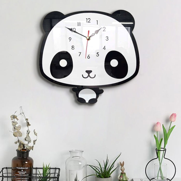 Creative Home Office Bedroom Decoration Panda Swing Acrylic Wall Clock - free shipping - PMc TechLife - Order now!