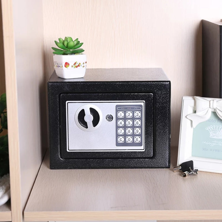 17E Home Mini Electronic Security Lock Box Wall Cabinet Safety Box with Coin-operated Function(Bronze) - Safety Box by PMc TechLife | Online Shopping South Africa | PMc TechLife | Buy Now Pay Later Mobicred