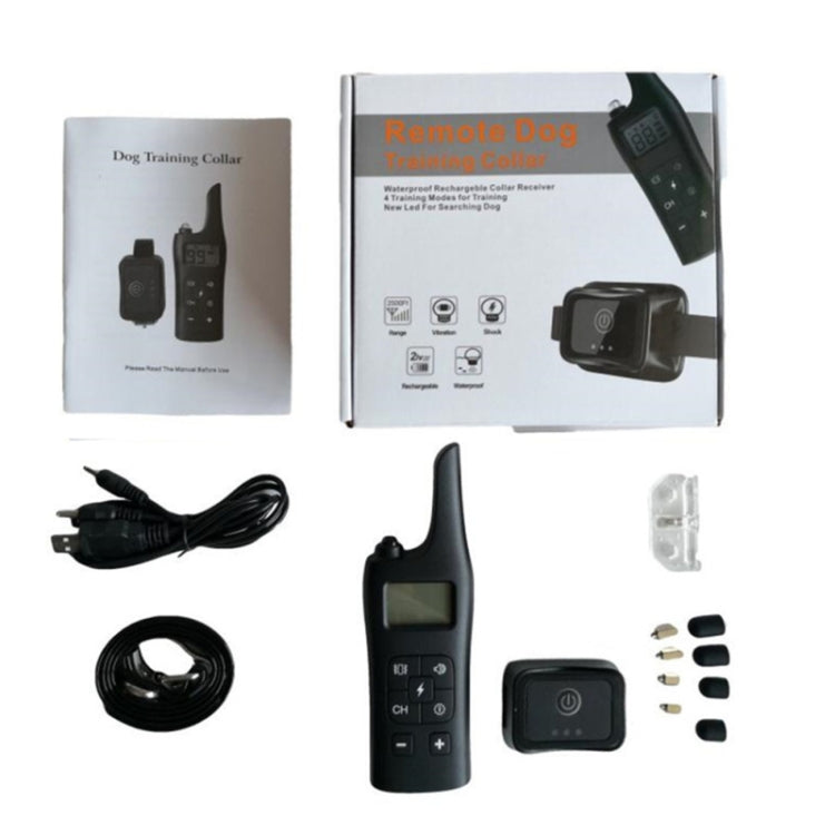 885-1 Rechargeable Training Dogs Stop Barkin Remote Control with Collar Receiver, Support Electric Shock & Vibration & Light & Sound Mode, UK Plug - Training Aids by PMC Jewellery | Online Shopping South Africa | PMC Jewellery | Buy Now Pay Later Mobicred