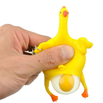 12 PCS Spoof Tricky Funny Gadgets Toys Vent Chicken Whole Egg Laying Hens Crowded Latex Rubber Anti Stress Ball -  by PMC Jewellery | Online Shopping South Africa | PMC Jewellery