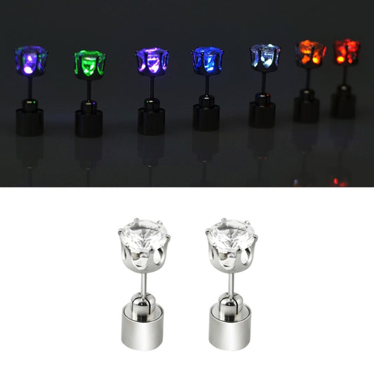 1 Pair Fashion LED Earrings Glowing Light Up Diamond Earring Stud(Colour) - Stud Earrings & Earrings by PMC Jewellery | Online Shopping South Africa | PMC Jewellery | Buy Now Pay Later Mobicred