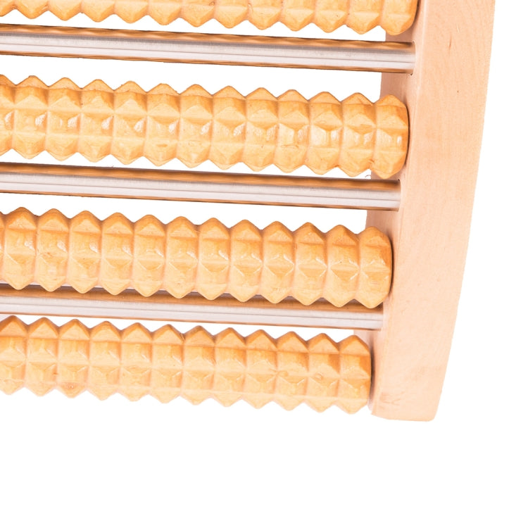 Thickened Large Non-slip Five-row Solid Wood Roller Foot Massager - free shipping - PMC TechLife - Order now!