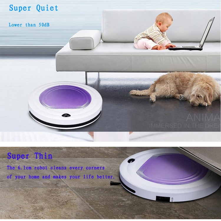 TOCOOL TC-350 Smart Vacuum Cleaner Household Sweeping Cleaning Robot with Remote Control(Purple) - free shipping - PMC TechLife - Order now!