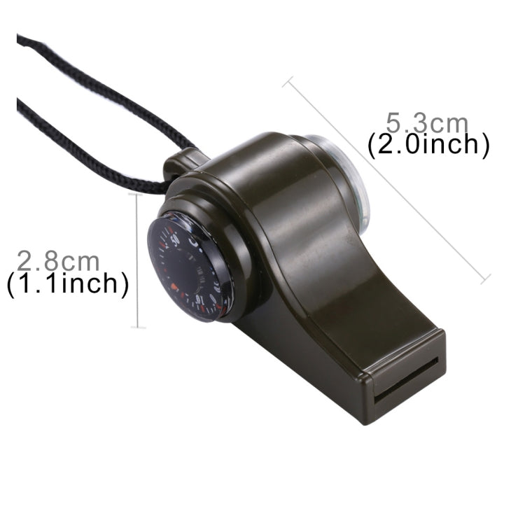3 in 1 Outdoor Mini Multi-function Portable Handheld Lifesaving Whistle Compass Thermometer - Hiking Meter by PMC TechLife | Online Shopping South Africa | PMC TechLife | Buy Now Pay Later Mobicred