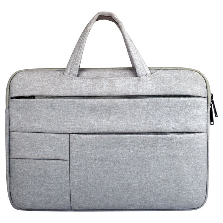 Universal Multiple Pockets Wearable Oxford Cloth Soft Portable Leisurely Handle Laptop Tablet Bag, For 13.3 inch and Below Macbook, Samsung, Lenovo, Sony, DELL Alienware, CHUWI, ASUS, HP (Grey) - 13.3 inch by PMC Jewellery | Online Shopping South Africa | PMC Jewellery | Buy Now Pay Later Mobicred