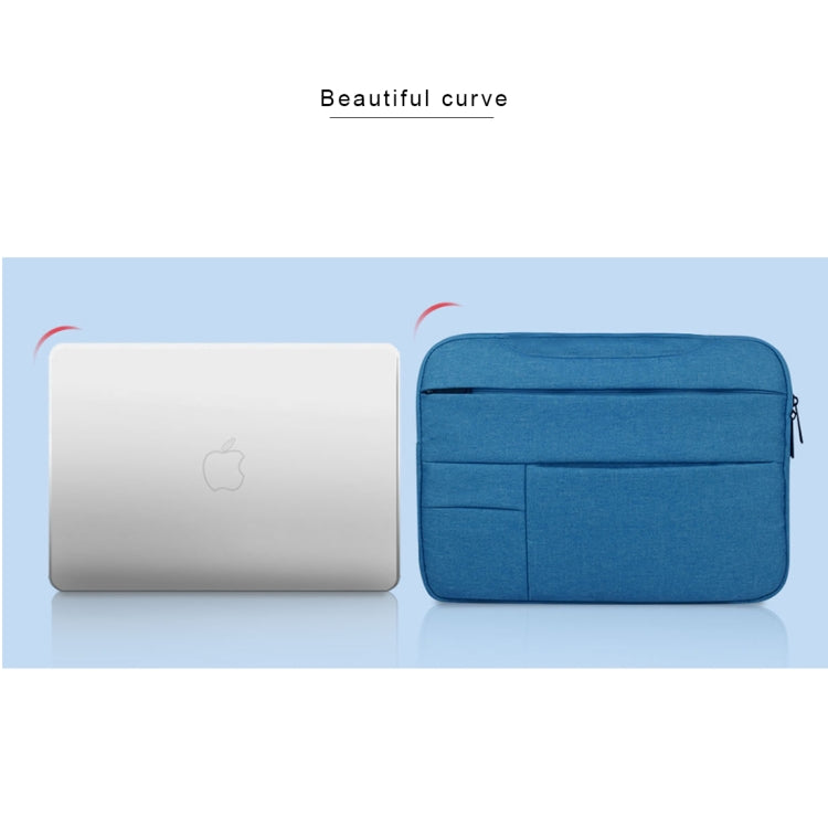 Universal Multiple Pockets Wearable Oxford Cloth Soft Portable Leisurely Handle Laptop Tablet Bag, For 14 inch and Below Macbook, Samsung, Lenovo, Sony, DELL Alienware, CHUWI, ASUS, HP (Blue) - 15 inch by PMC Jewellery | Online Shopping South Africa | PMC Jewellery | Buy Now Pay Later Mobicred