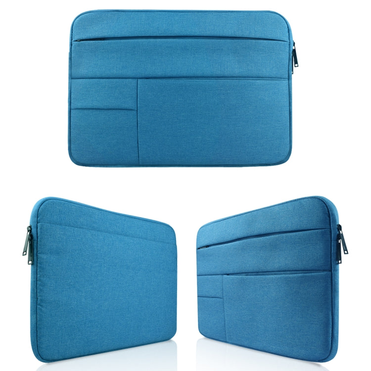 Universal Multiple Pockets Wearable Oxford Cloth Soft Portable Leisurely Laptop Tablet Bag, For 12 inch and Below Macbook, Samsung, Lenovo, Sony, DELL Alienware, CHUWI, ASUS, HP (Blue) - 12.1 inch by PMC Jewellery | Online Shopping South Africa | PMC Jewellery | Buy Now Pay Later Mobicred