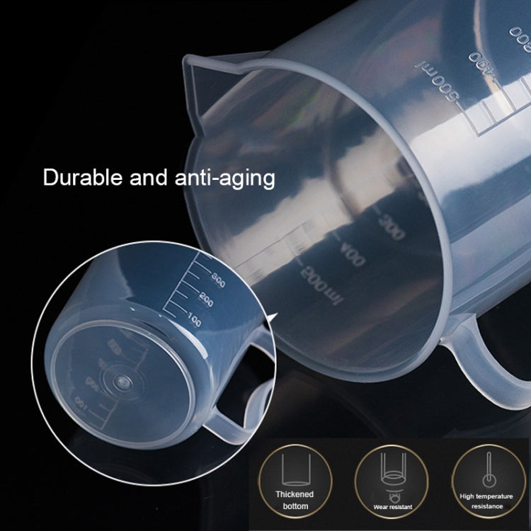 1000ml Thin Section PP Plastic Flask Digital Measuring Cup Cylinder Scale Measure Glass Lab Laboratory Tools (Transparent) - Gadgets by PMC TechLife | Online Shopping South Africa | PMC TechLife