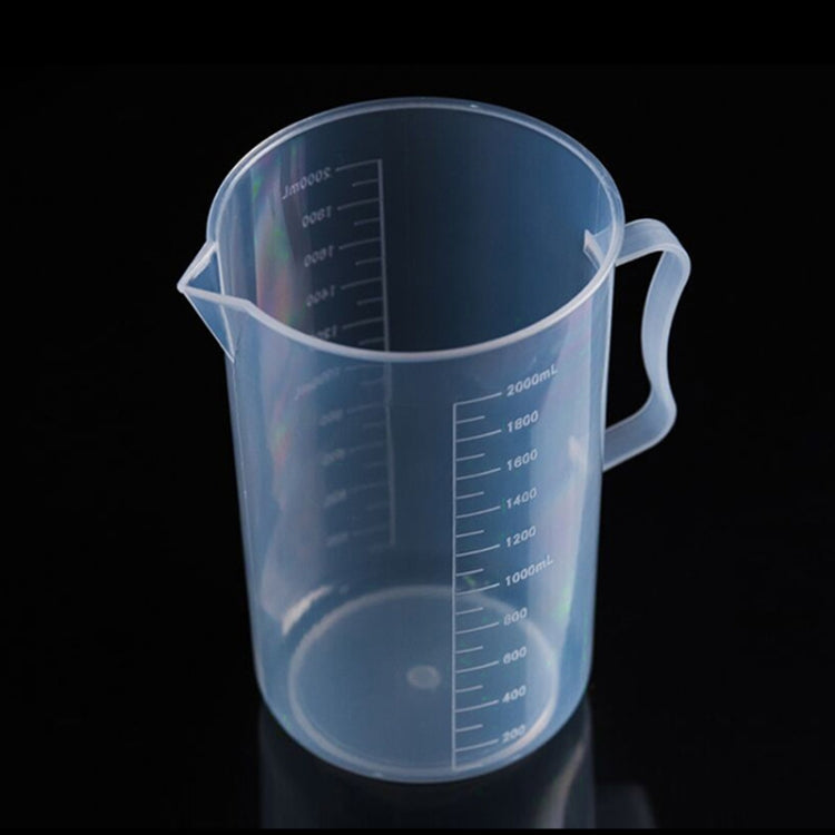 2000ml PP Plastic Flask Digital Measuring Cup Cylinder Scale Measure Glass Lab Laboratory Tools (Transparent) - Gadgets by PMC Jewellery | Online Shopping South Africa | PMC Jewellery | Buy Now Pay Later Mobicred