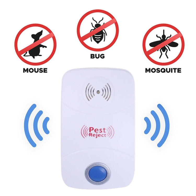 Electronic Ultrasonic Mosquito Rat Pest Control Repeller with LED Light, US Plug, AC90V-250V(White) - Repellents by PMC Jewellery | Online Shopping South Africa | PMC Jewellery | Buy Now Pay Later Mobicred