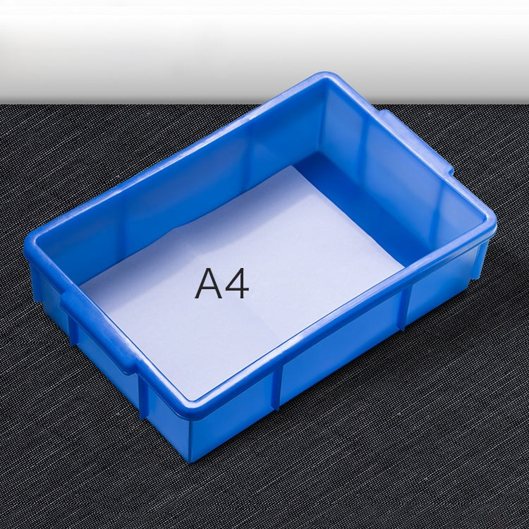 Thick Multi-function Material Box Brand New Flat Plastic Parts Box Tool Box, Size: 38.3cm x 24.2cm x 9.8cm(Blue) - Storage Bags & Boxes by PMC TechLife | Online Shopping South Africa | PMC TechLife | Buy Now Pay Later Mobicred