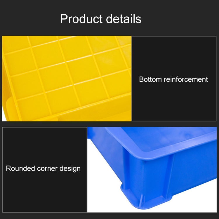 Thick Multi-function Material Box Brand New Flat Plastic Parts Box Tool Box, Size: 38.3cm x 24.2cm x 9.8cm(Blue) - Storage Bags & Boxes by PMC TechLife | Online Shopping South Africa | PMC TechLife | Buy Now Pay Later Mobicred