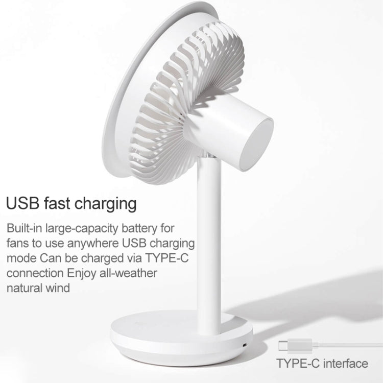 Original Xiaomi Youpin SOLOVE USB Charging Desktop Electric Fan Dormitory Office Mini Fan, with 3 Speed Control(White) - Electric Fans by Xiaomi | Online Shopping South Africa | PMC Jewellery | Buy Now Pay Later Mobicred