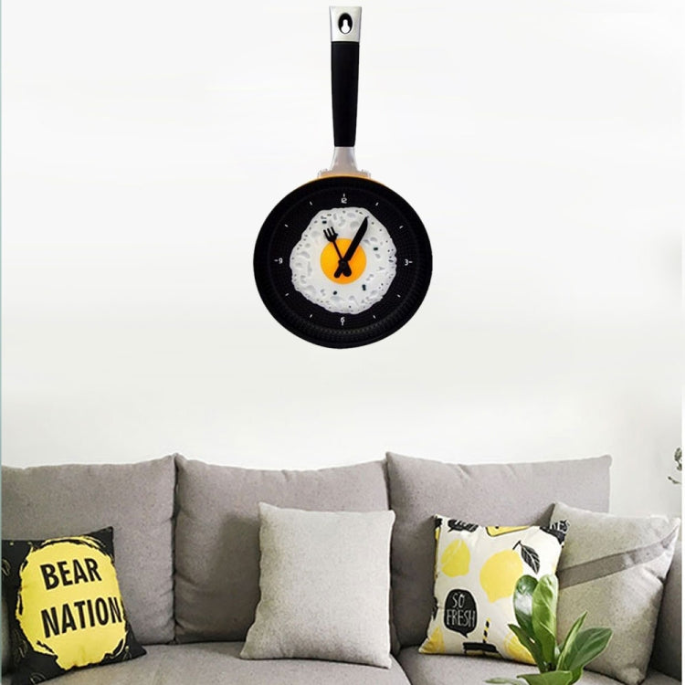 Fried Egg Pan Shape Creative Living Room Decorative Wall Clock (Orange) - Wall Clock by PMc TechLife | Online Shopping South Africa | PMc TechLife | Buy Now Pay Later Mobicred