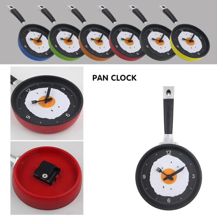 Fried Egg Pan Shape Creative Living Room Decorative Wall Clock (Orange) - Wall Clock by PMc TechLife | Online Shopping South Africa | PMc TechLife | Buy Now Pay Later Mobicred