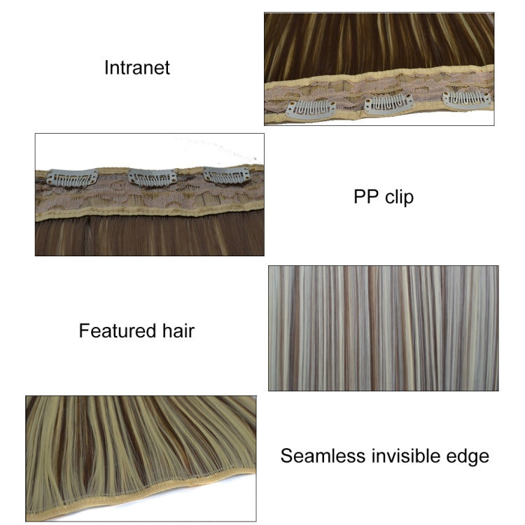 12M613# One-piece Seamless Five-clip Wig Long Straight Wig Piece - free shipping - PMC TechLife - Order now!