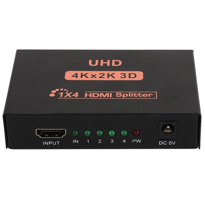 CY10 UHD 4K x 2K 3D 1 x 4 HDMI Splitter(Black) - Splitter by PMC Jewellery | Online Shopping South Africa | PMC Jewellery | Buy Now Pay Later Mobicred