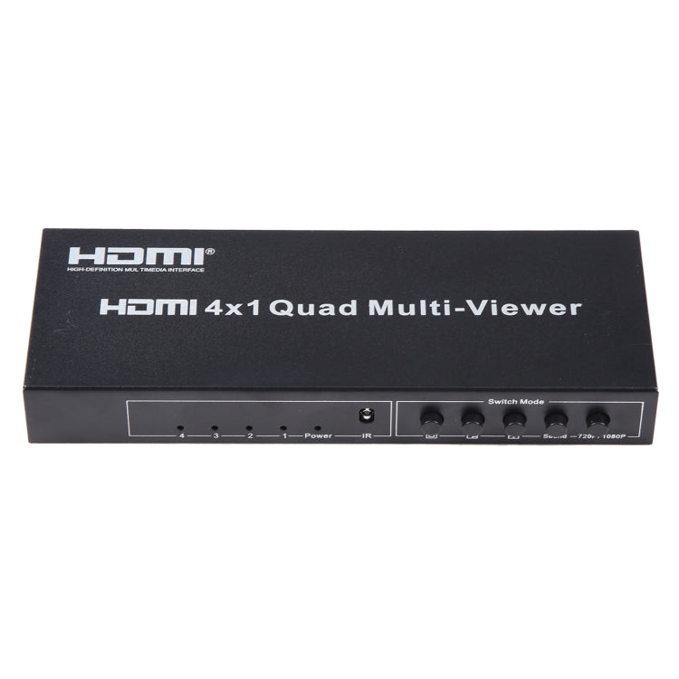 4 in 1 Out HDMI Quad Multi-viewer with Seamless Switcher, EU Plug - Switch by PMC Jewellery | Online Shopping South Africa | PMC Jewellery | Buy Now Pay Later Mobicred