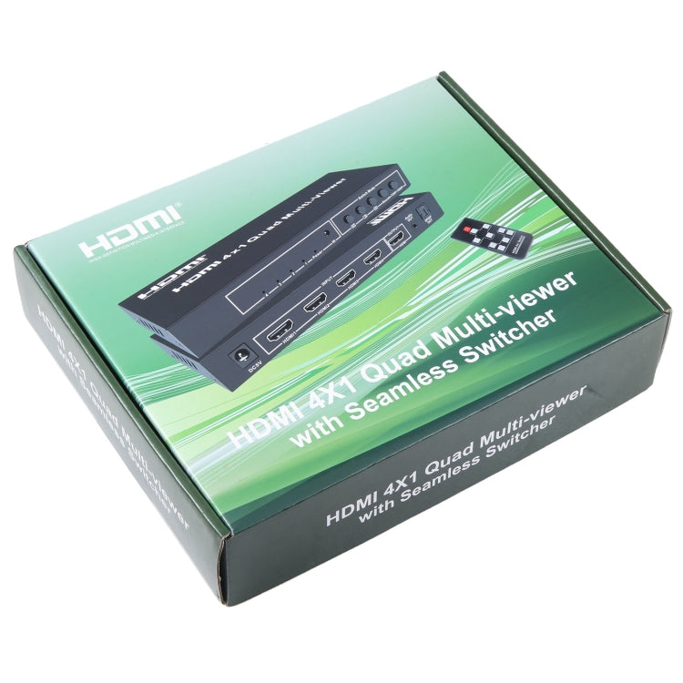 4 in 1 Out HDMI Quad Multi-viewer with Seamless Switcher, UK Plug - free shipping - PMC Jewellery - Order now!