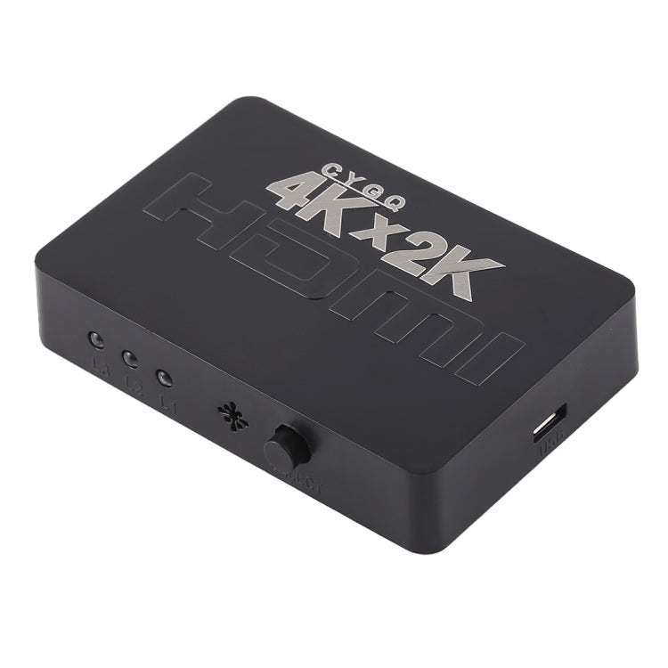 4K 3 Ports HDMI Switch with Remote Control - Switch by PMC Jewellery | Online Shopping South Africa | PMC Jewellery | Buy Now Pay Later Mobicred