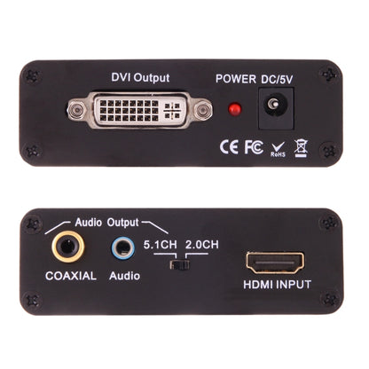 NEWKENG X5 HDMI to DVI with Audio 3.5mm Coaxial Output Video Converter, AU Plug - Converter by PMC Jewellery | Online Shopping South Africa | PMC Jewellery | Buy Now Pay Later Mobicred