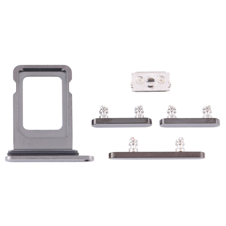 SIM Card Tray + Side Keys for iPhone 12 Pro(Graphite) - Metal Parts by PMc TechLife | Online Shopping South Africa | PMc TechLife | Buy Now Pay Later Mobicred