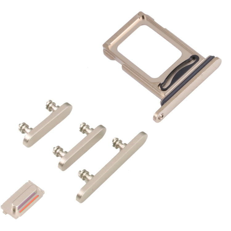 SIM Card Tray + SIM Card Tray + Side Keys for iPhone 14 Pro (Gold) - Others by PMC TechLife | Online Shopping South Africa | PMC TechLife | Buy Now Pay Later Mobicred