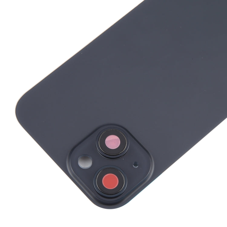 For iPhone 15 Battery Back Cover with Camera Lens Cover + MagSafe Magnet(Black) - Back Cover by PMC TechLife | Online Shopping South Africa | PMC TechLife | Buy Now Pay Later Mobicred