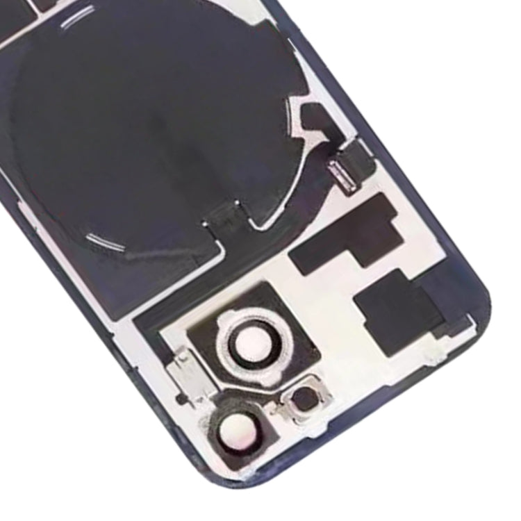 For iPhone 15 Glass Battery Back Cover with Flash Bracket + Wireless Charging Module(Pink) - free shipping - PMC Jewellery - Order now!
