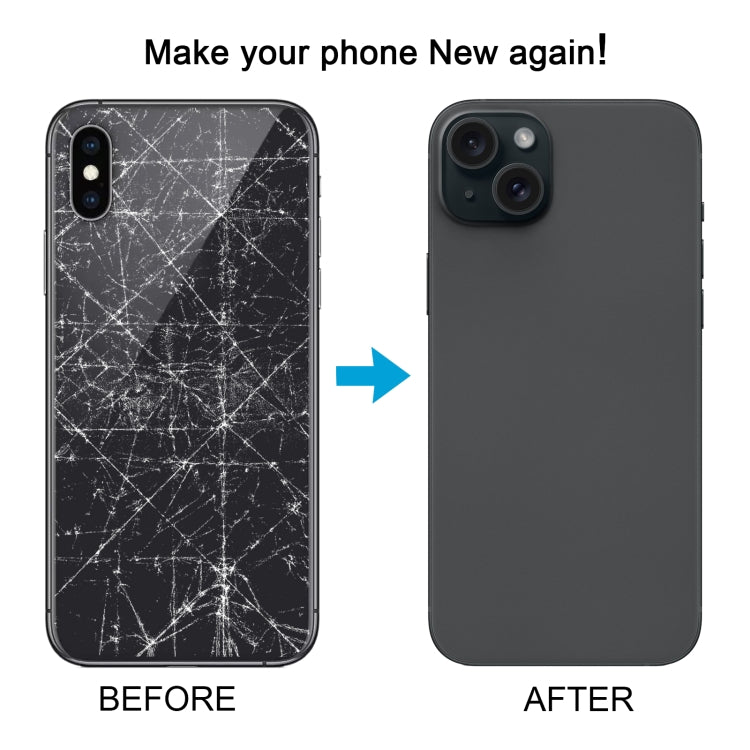 Back Cover with Appearance Imitation of iP15 Pro for iPhone XS(Titanium) - Back Cover by PMC Jewellery | Online Shopping South Africa | PMC Jewellery | Buy Now Pay Later Mobicred