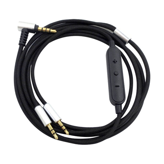 ZS0096 Wired Control Version Headphone Audio Cable for Sol Republic Master Tracks HD V8 V10 V12 X3 (Black) - Headset Accessories by PMC Jewellery | Online Shopping South Africa | PMC Jewellery | Buy Now Pay Later Mobicred