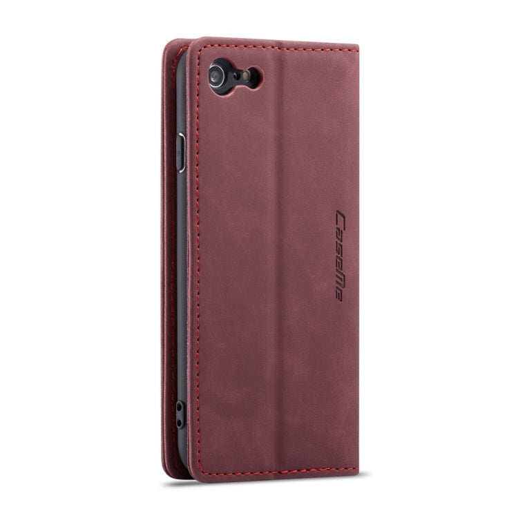 CaseMe-013 Multifunctional Retro Frosted Horizontal Flip Leather Case for iPhone 6 / 6s, with Card Slot & Holder & Wallet(Wine Red) - More iPhone Cases by CaseMe | Online Shopping South Africa | PMC Jewellery | Buy Now Pay Later Mobicred