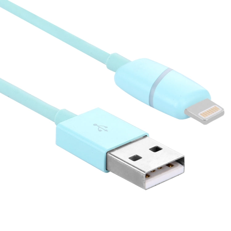 1m Circular Bobbin Gift Box Style 8 Pin to USB Data Sync Cable with Indicator for iPhone, iPad(Blue) - free shipping - PMC Jewellery - Order now!