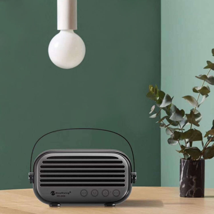 New Rixing NR-3000 Stylish Household Bluetooth Speaker with Hands-free Call Function, Support TF Card & USB & FM & AUX(Dark Blue) - free shipping - PMC Jewellery - Order now!