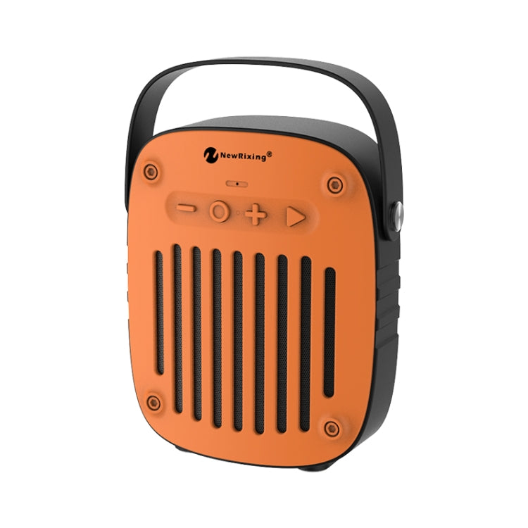 NewRixing NR-4014 Outdoor Portable Hand-held Bluetooth Speaker with Hands-free Call Function, Support TF Card & USB & FM & AUX (Orange) - Desktop Speaker by NewRixing | Online Shopping South Africa | PMC Jewellery | Buy Now Pay Later Mobicred