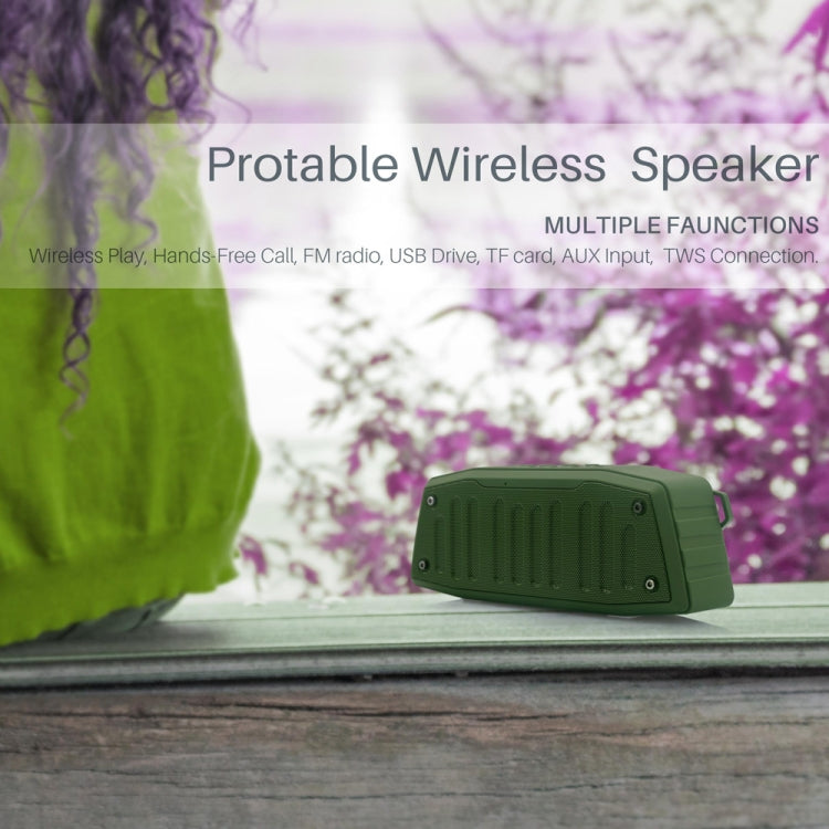 NewRixing NR-4019 Outdoor Portable Bluetooth Speaker with Hands-free Call Function, Support TF Card & USB & FM & AUX (Blue) - Desktop Speaker by NewRixing | Online Shopping South Africa | PMC Jewellery | Buy Now Pay Later Mobicred