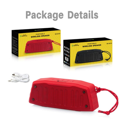 NewRixing NR-4019 Outdoor Portable Bluetooth Speaker with Hands-free Call Function, Support TF Card & USB & FM & AUX (Blue) - Desktop Speaker by NewRixing | Online Shopping South Africa | PMC Jewellery | Buy Now Pay Later Mobicred