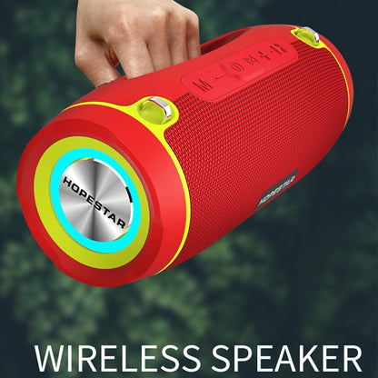 HOPESTAR H45 PARTY Portable Outdoor Waterproof Bluetooth Speaker, Support Hands-free Call & U Disk & TF Card & 3.5mm AUX & FM(Black) - Desktop Speaker by HOPESTAR | Online Shopping South Africa | PMC Jewellery | Buy Now Pay Later Mobicred