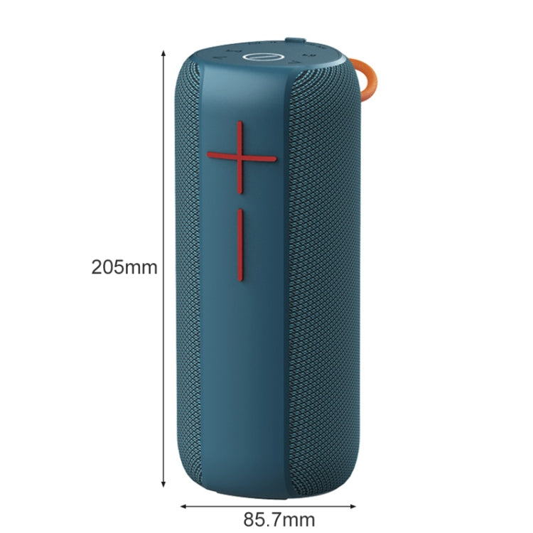 HOPESTAR P14 Pro Portable Outdoor Waterproof Wireless Bluetooth Speaker, Support Hands-free Call & U Disk & TF Card & 3.5mm AUX & FM (Blue) - Desktop Speaker by HOPESTAR | Online Shopping South Africa | PMC Jewellery | Buy Now Pay Later Mobicred