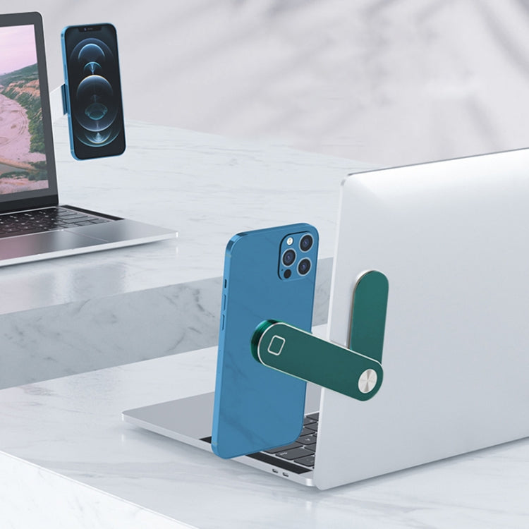 R-JUST SJ05-3 Multi-function Laptop Magnetic Expanded Metal Holder (Green) - Hand-Sticking Bracket by R-JUST | Online Shopping South Africa | PMC TechLife