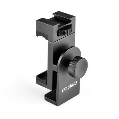 YELANGU PC03 Folding Phone Holder Horizontal Vertical Shooting Phone Clamp Holder Bracket(Black) - Stand by YELANGU | Online Shopping South Africa | PMC Jewellery | Buy Now Pay Later Mobicred