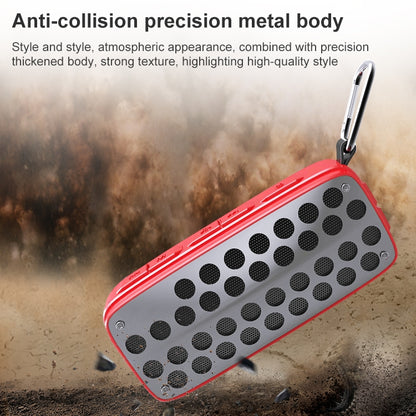 NewRixing NR-4011 Outdoor Splash Water Bluetooth Speaker, Support Hands-free Call / TF Card / FM / U Disk (Red) - Desktop Speaker by NewRixing | Online Shopping South Africa | PMC Jewellery | Buy Now Pay Later Mobicred