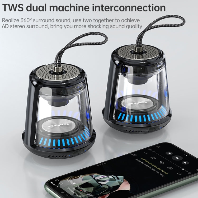 awei Y666 Mini Portable Outdoor Bluetooth Speaker, Support TWS Play - Desktop Speaker by awei | Online Shopping South Africa | PMC Jewellery | Buy Now Pay Later Mobicred