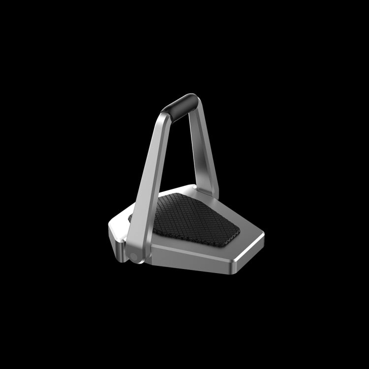 2 PCS R-JUST BJ01 Universal Stickable Shield Shape Laptop Foldable Stand(Silver) - free shipping - PMC TechLife - Order now!