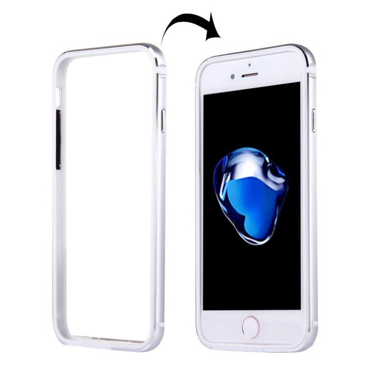 For iPhone 8 Plus & 7 Plus   TPU + Aluminum Alloy Bumper Frame(Silver) - More iPhone Cases by PMC TechLife | Online Shopping South Africa | PMC TechLife