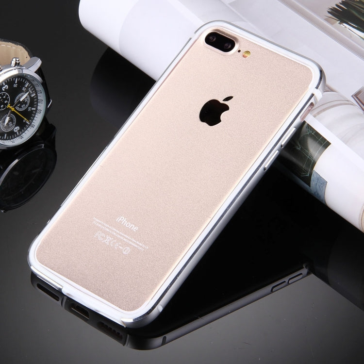 For iPhone 8 Plus & 7 Plus   TPU + Aluminum Alloy Bumper Frame(Silver) - More iPhone Cases by PMC TechLife | Online Shopping South Africa | PMC TechLife