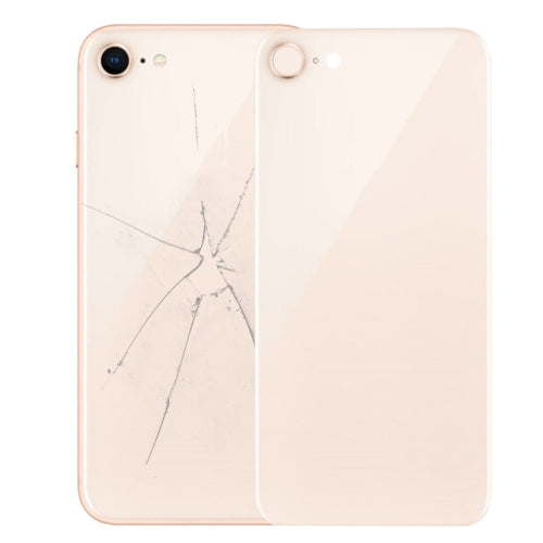 Back Cover with Adhesive for iPhone 8 (Gold) - Back Cover by PMC TechLife | Online Shopping South Africa | PMC TechLife